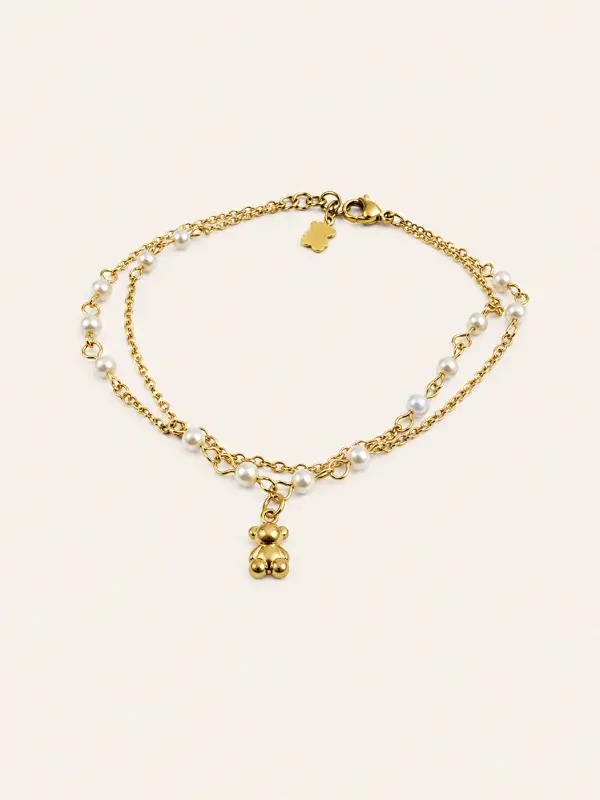 Miniatura: pulsera delicada mini oso