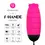 Miniatura: Huevo vibrador a control remoto baby bee