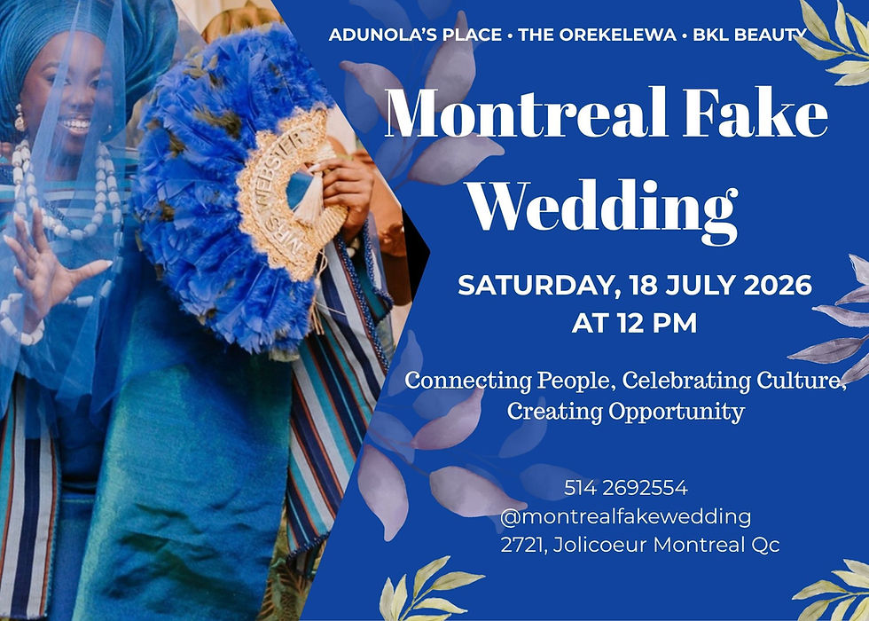 MONTREAL FAKE WEDDING