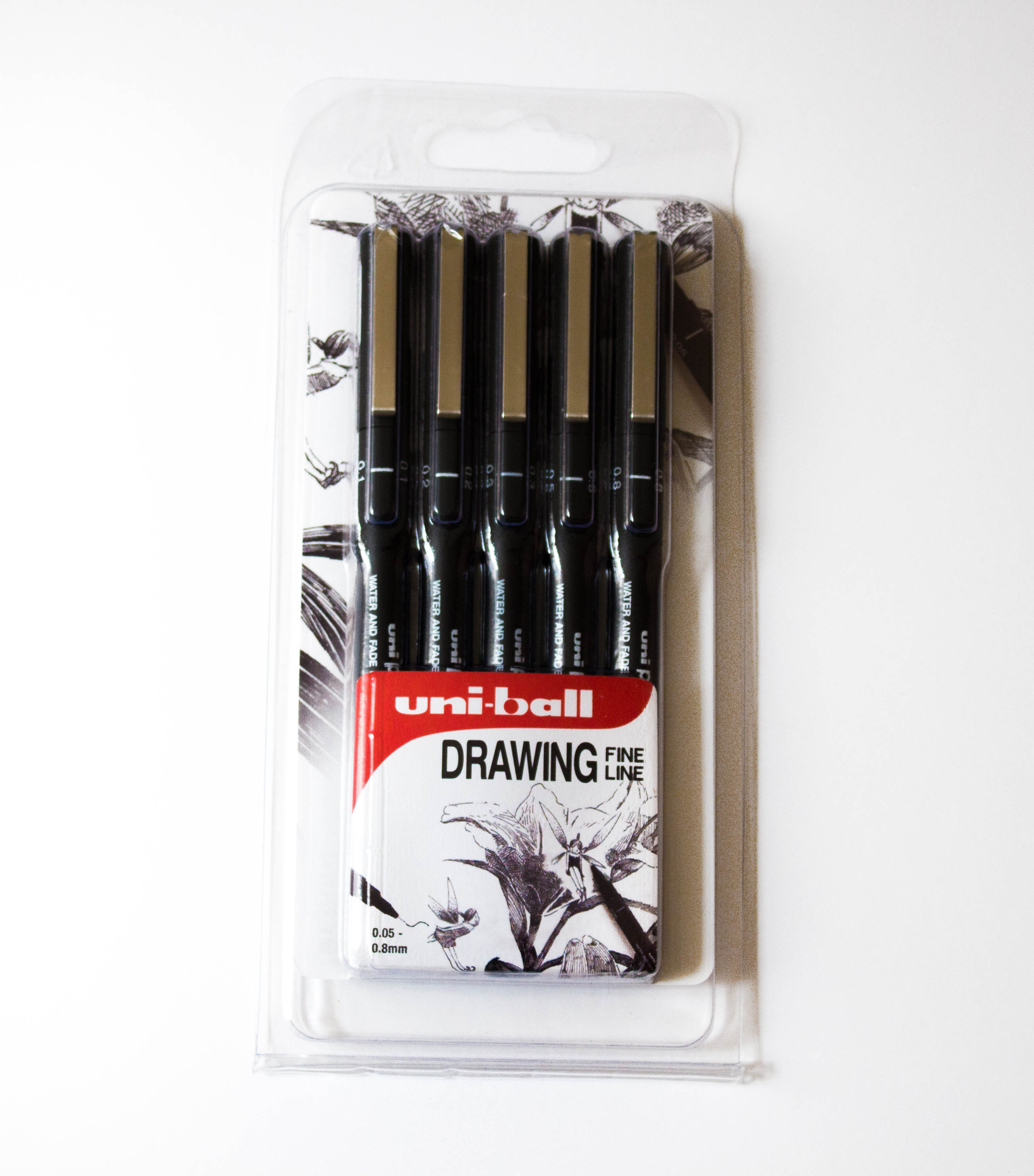 Fine Liner Uni Pin - Pack de 5