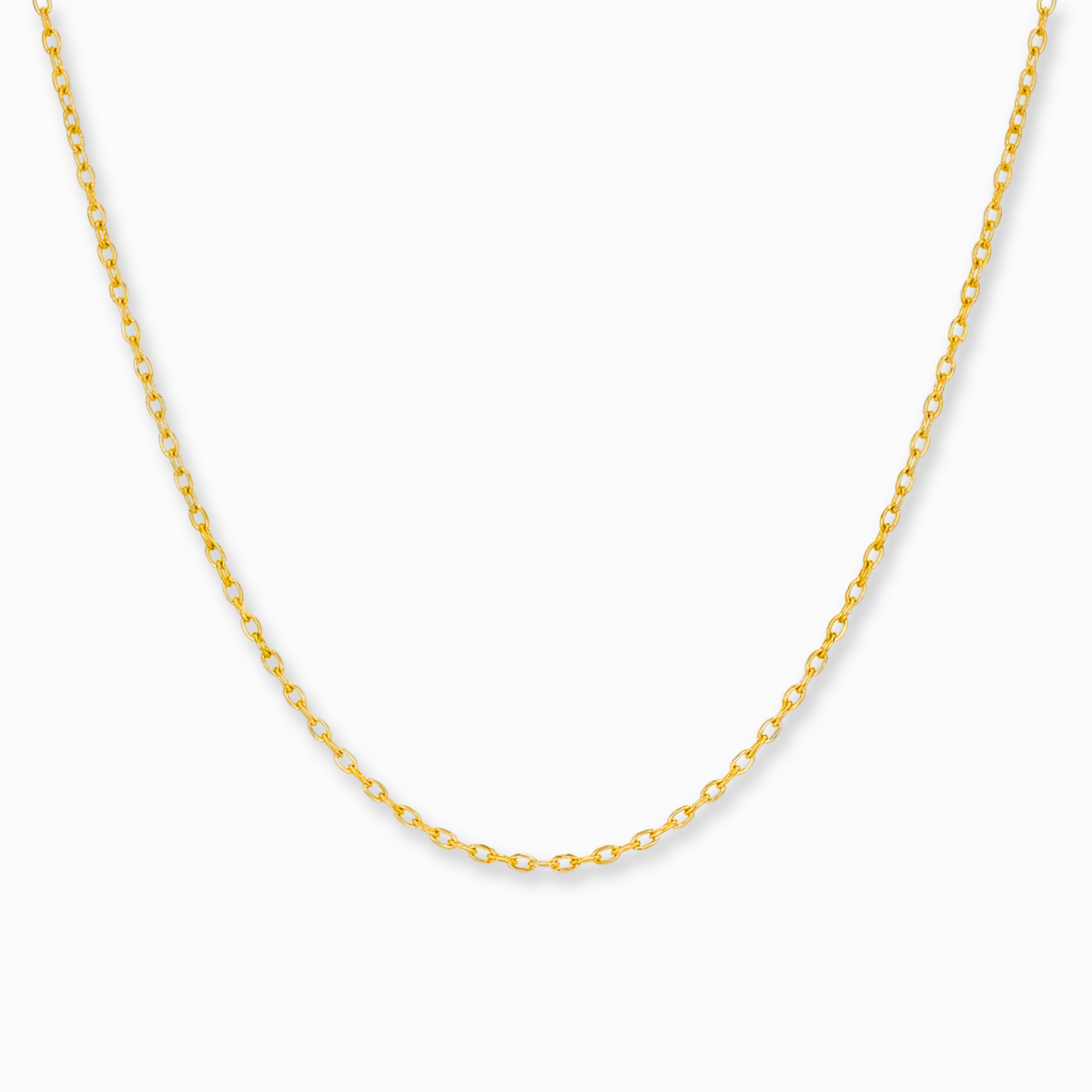 Kabel ketting – 0,6 mm (14k goud)