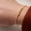 Thumbnail: Kralen Stretch Armband (14k goud)