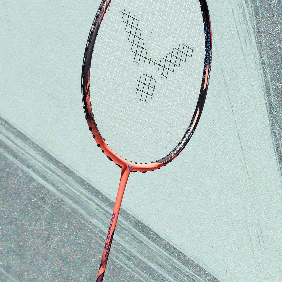 Thumbnail: Victor DriveX 12 Unstrung Racquet (DX-12-O, Orange/Black)