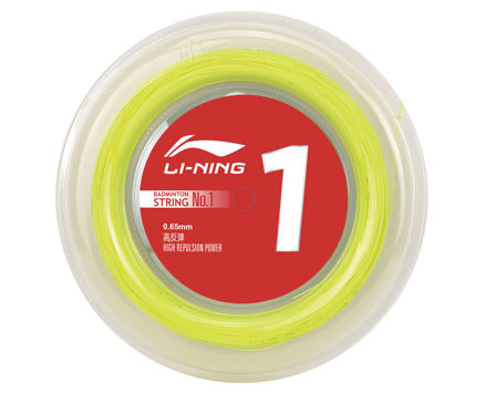 LI-NING NO.1 (0.65MM) BADMINTON STRING REEL (Yellow) HIGH