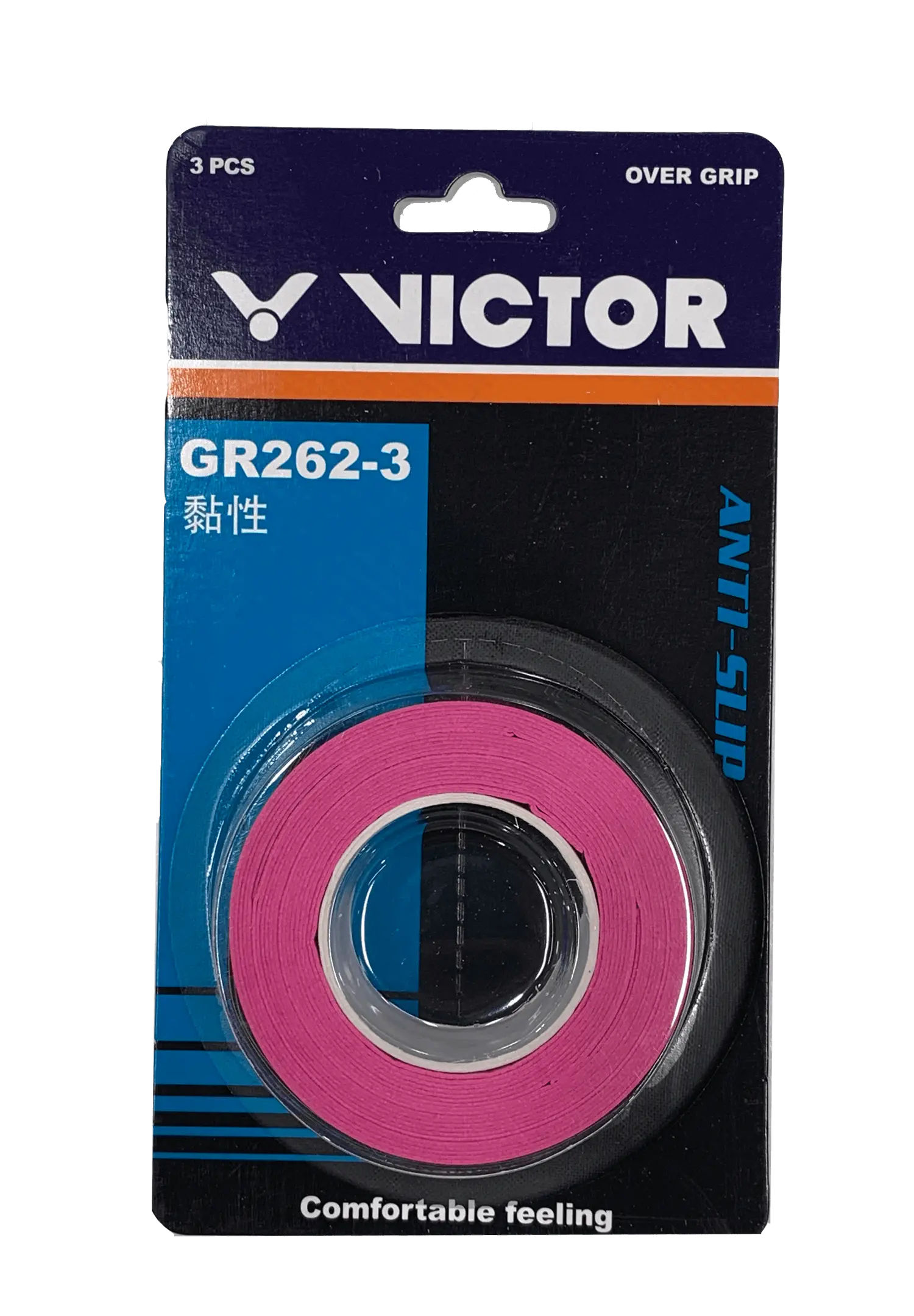 VICTOR GR-262 Z Overgrip (3pk) Deep Pink