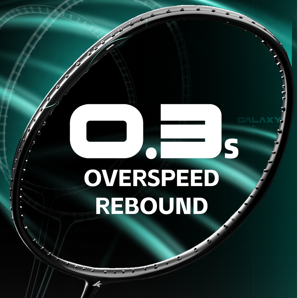 Thumbnail: Kawasaki Transverse Galaxy Badminton Racquet (Strung,White)