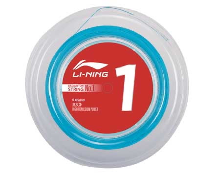 LI-NING NO.1 (0.65MM) BADMINTON STRING REEL (Light Blue) HIGH