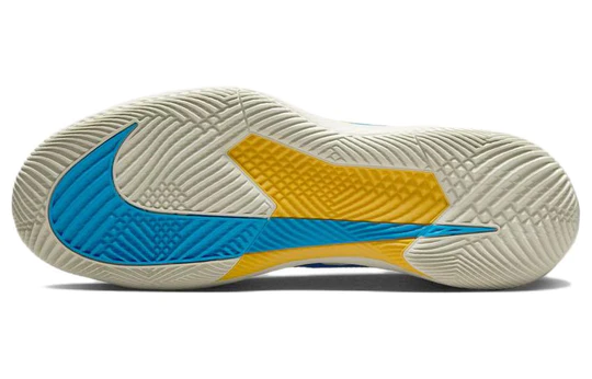 nike women's air zoom vapor x tennis shoes blue yellow