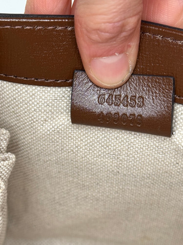 Gucci Gucci Horsebit 1955 Borsa Vintage Pelle Marrone Beige immagine 7