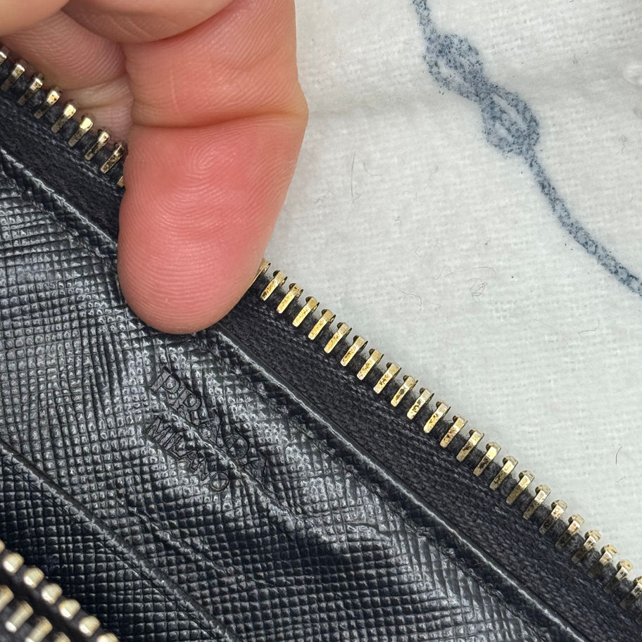Prada Portafoglio Pelle Nero Saffiano
