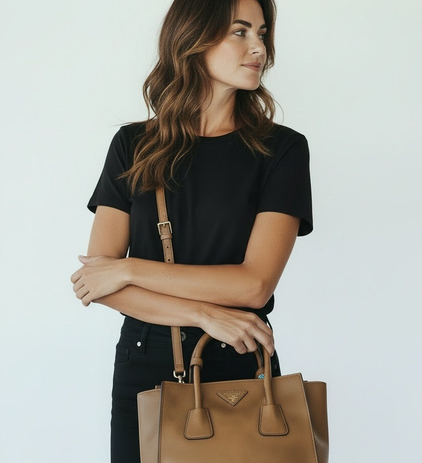 prada twin pocket tote Autenticità Garantita