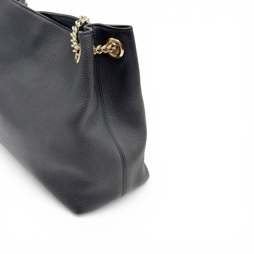 Gucci Gucci Soho Chain Medium Borsa Tracolla Nera Pelle immagine 7