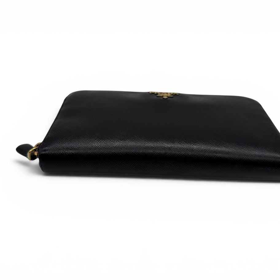 Prada Portafoglio Pelle Nero Saffiano