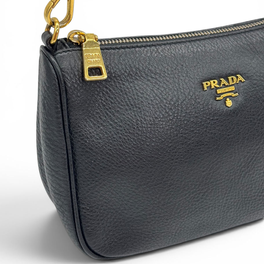 Prada Borsetta Pelle Martellata Vitello 42