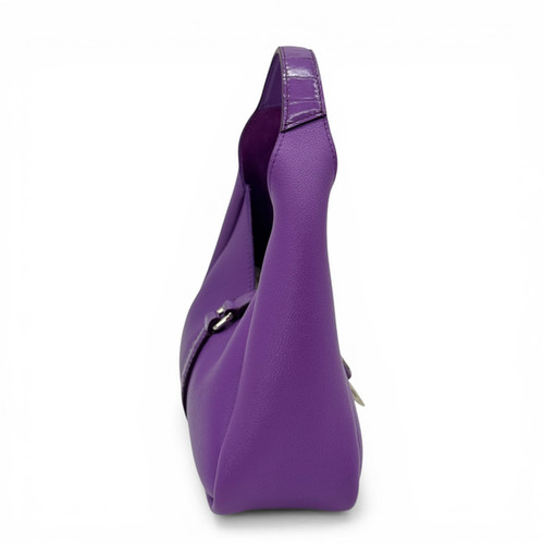 Givenchy Givenchy G-Hobo Padlock Mini Borsa Viola Pelle immagine 5