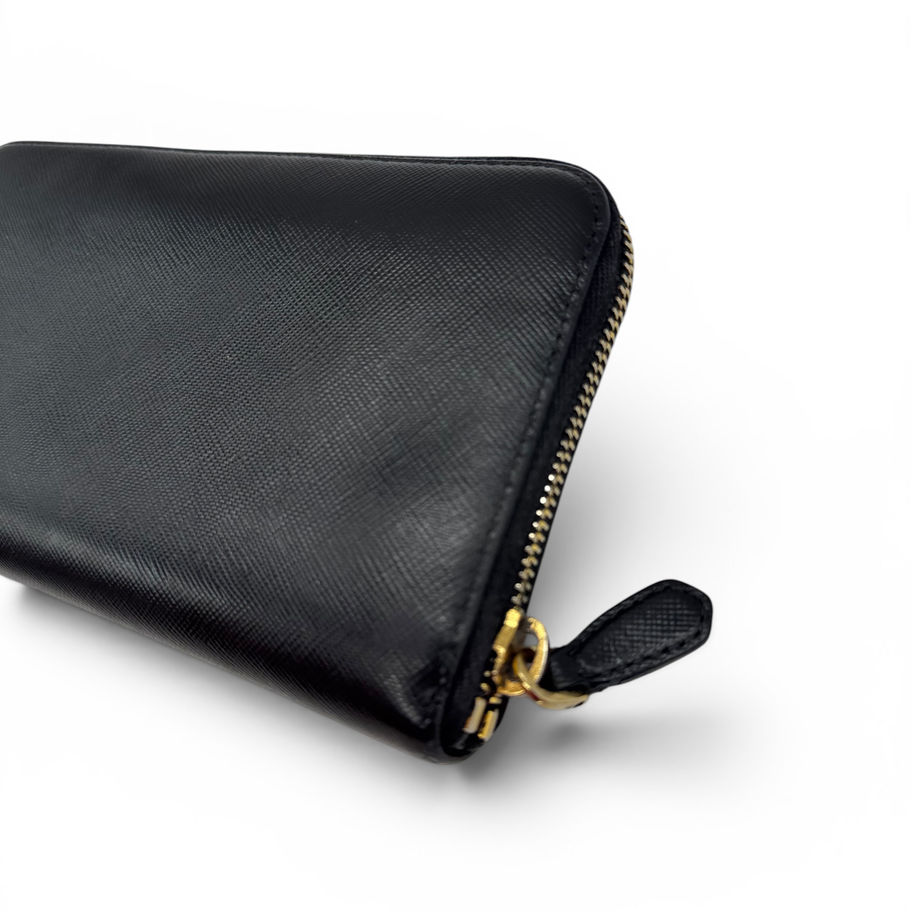 Prada Portafoglio Pelle Nero Saffiano