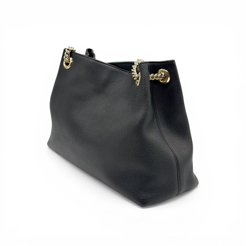 Gucci Gucci Soho Chain Medium Borsa Tracolla Nera Pelle immagine 3