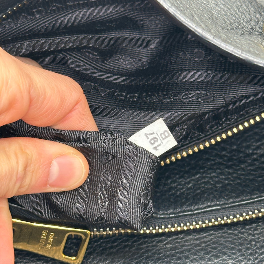 Prada Tote Bag Pelle Nero 197/B