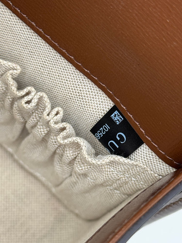 Gucci Gucci Horsebit 1955 Borsa Vintage Pelle Marrone Beige immagine 8