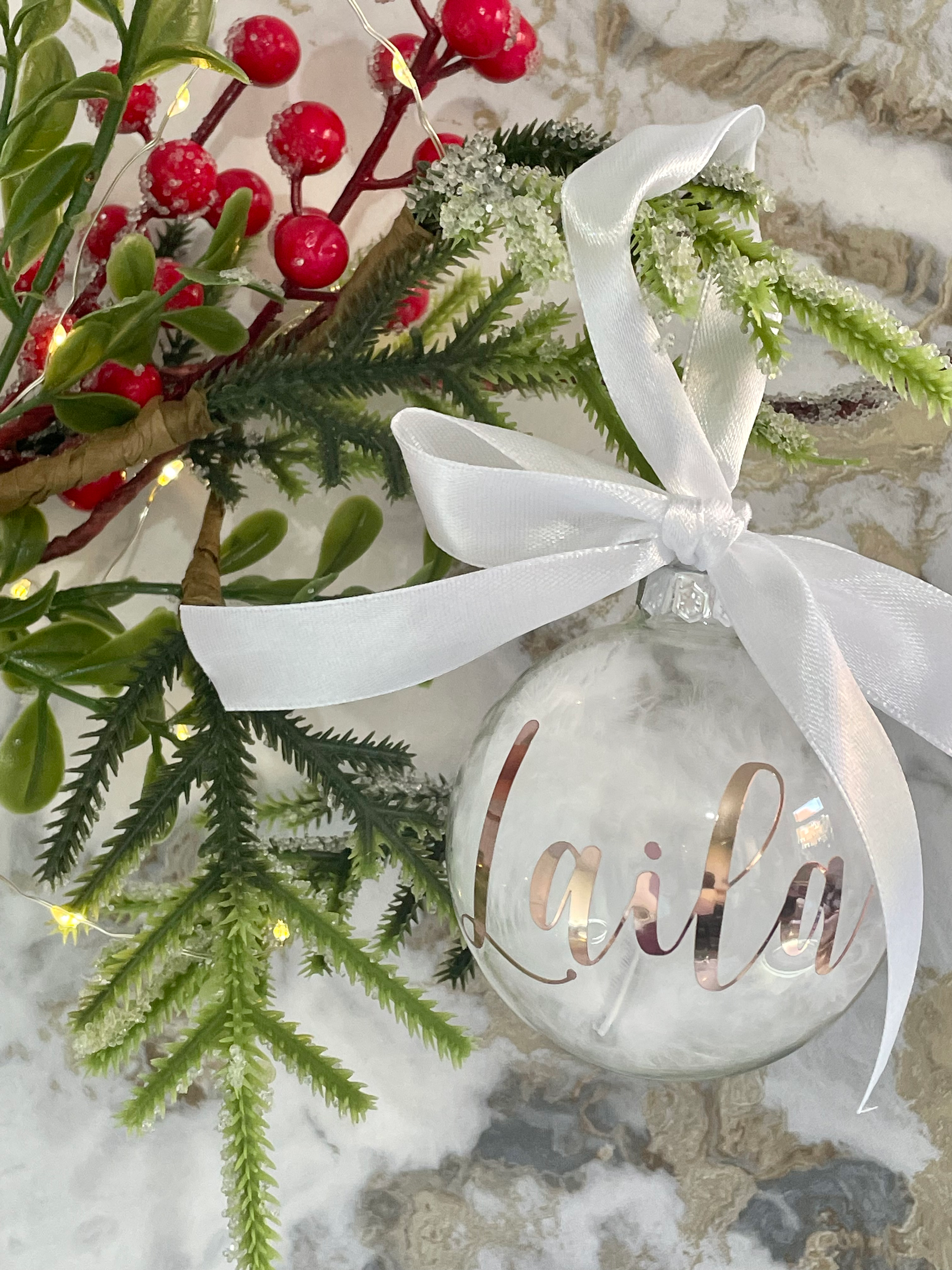 Personalised Christmas Bauble 