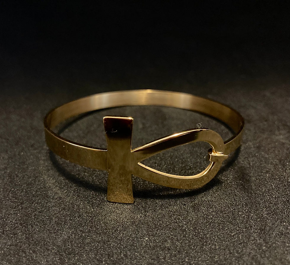 Thumbnail: Brass Ankh Bracelet