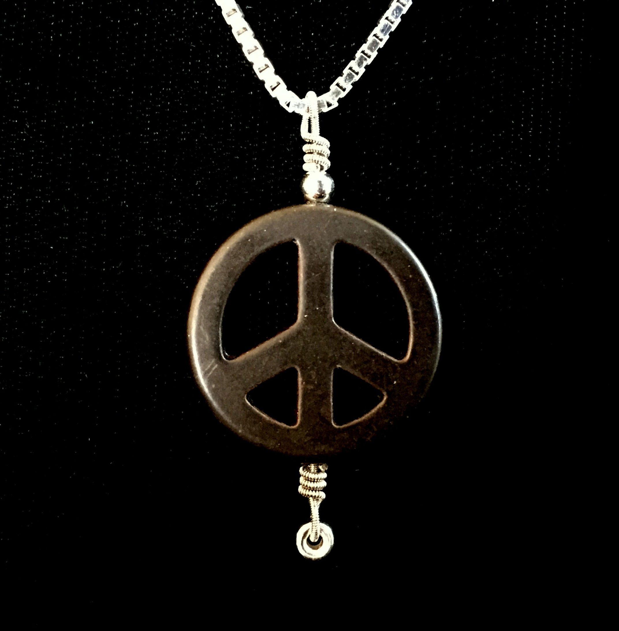 Jackie Greene String & PEACE SIGN Necklace