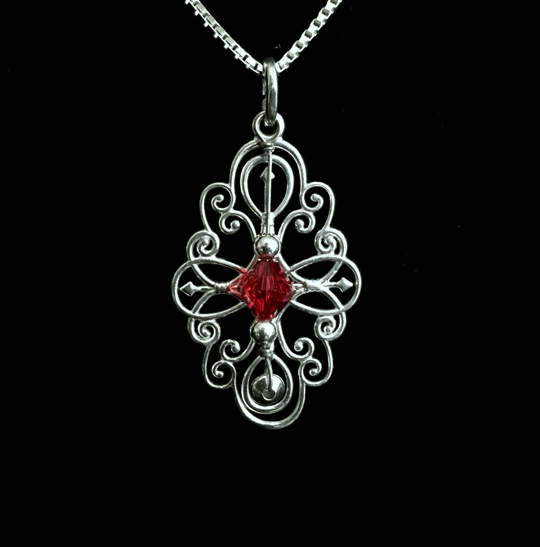 Warren Haynes Played Guitar String and Swarovski Crystal Choice Necklace