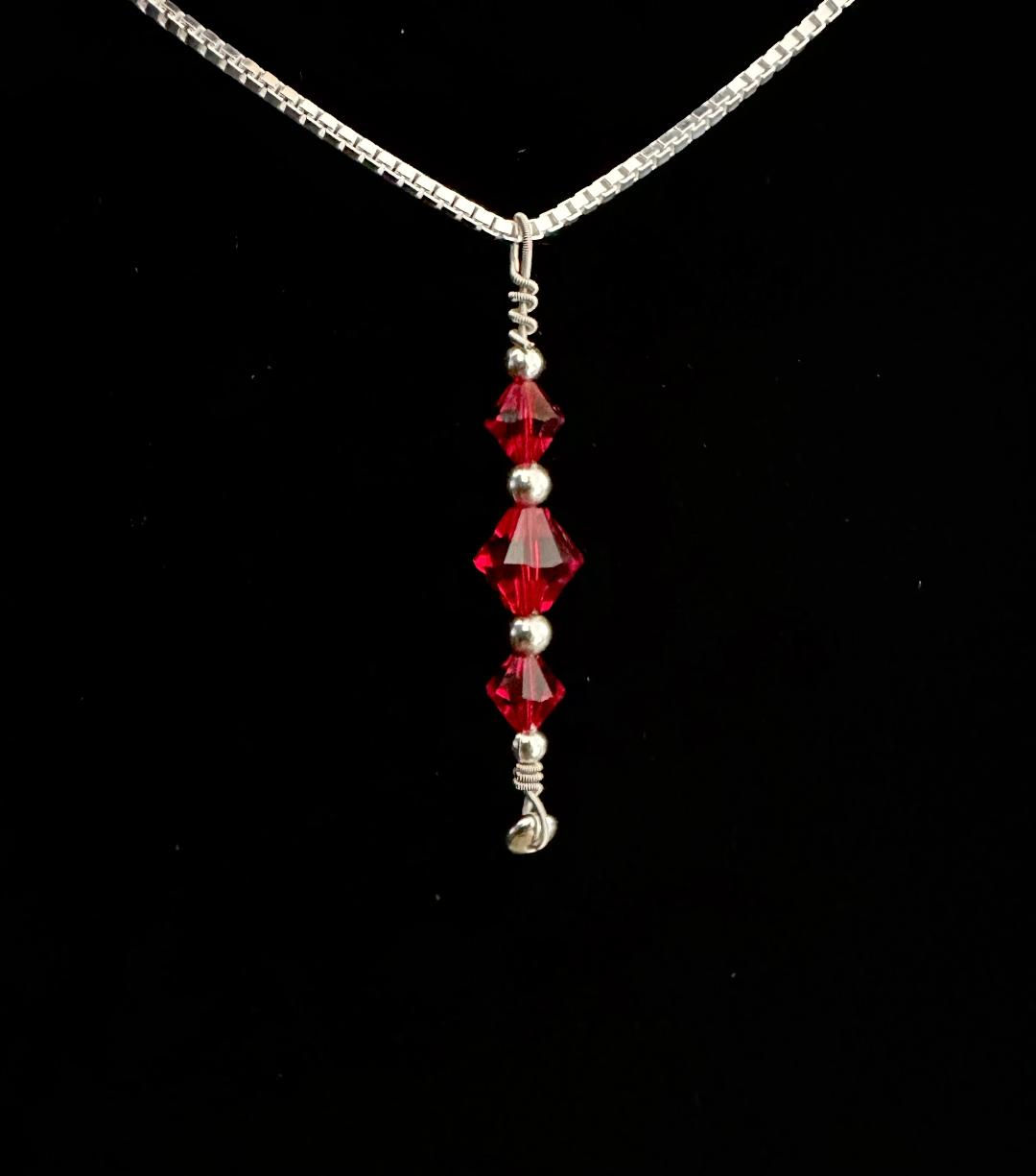 Gregg Allman "Melissa" String & Swarovski Crystals Necklace