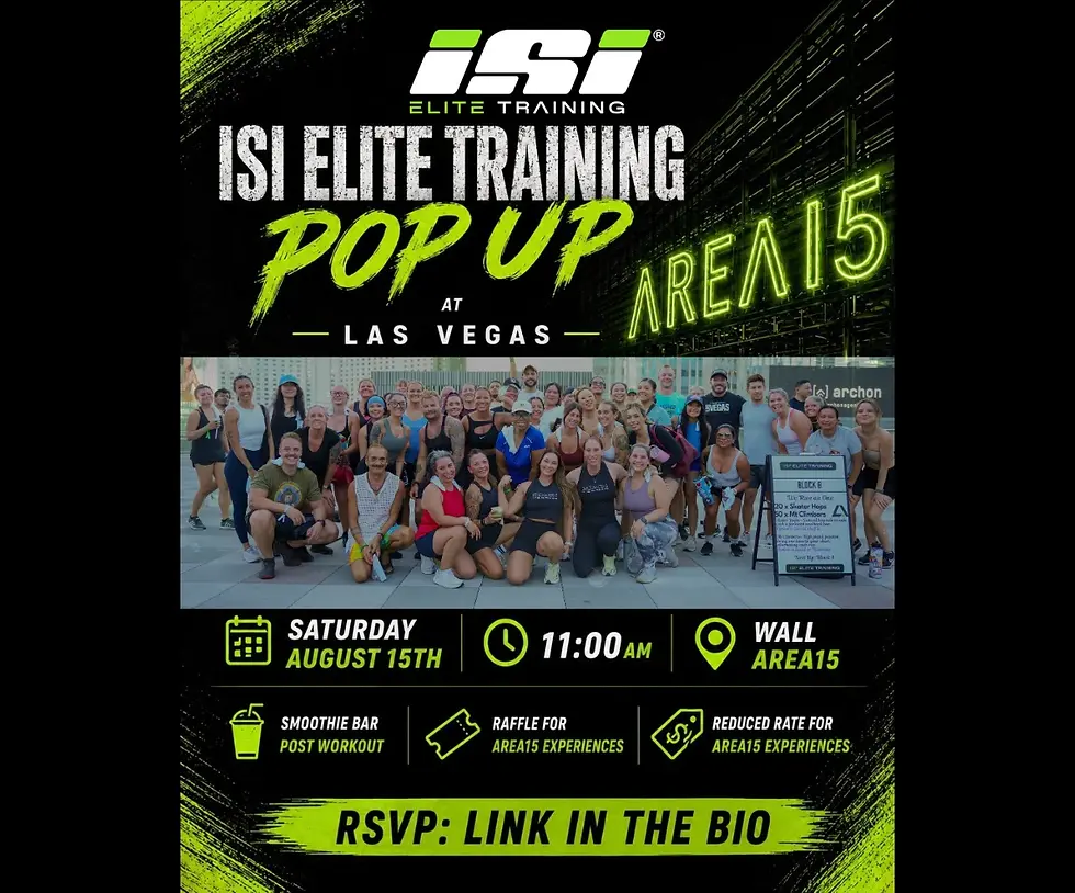 ISI Elite Training Pop-Up at AREA15