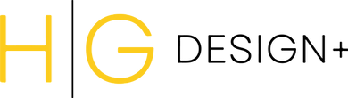 HG Design+ Logo With Black Letters