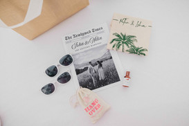 Indian wedding guest favors detail at destination wedding celebration in Mexico