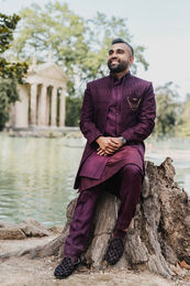 Romantic Indian wedding portrait in Rome Italy