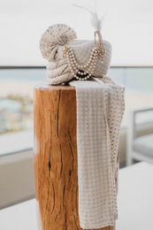 Indian wedding groom turban detail Los Cabos Mexico