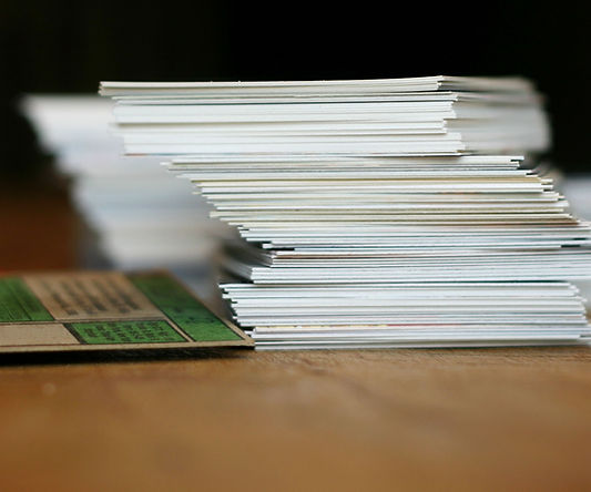 Stacked Business Cards