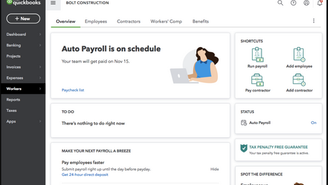            Pay and manage your team—all inside QuickBooks