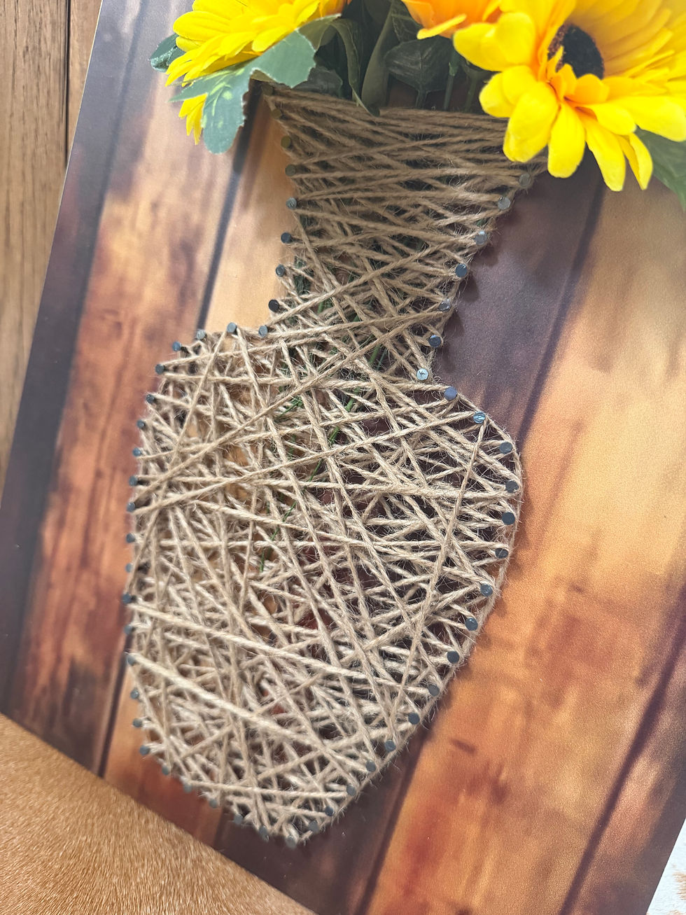 Thumbnail: Rustic String Art Board - Brown