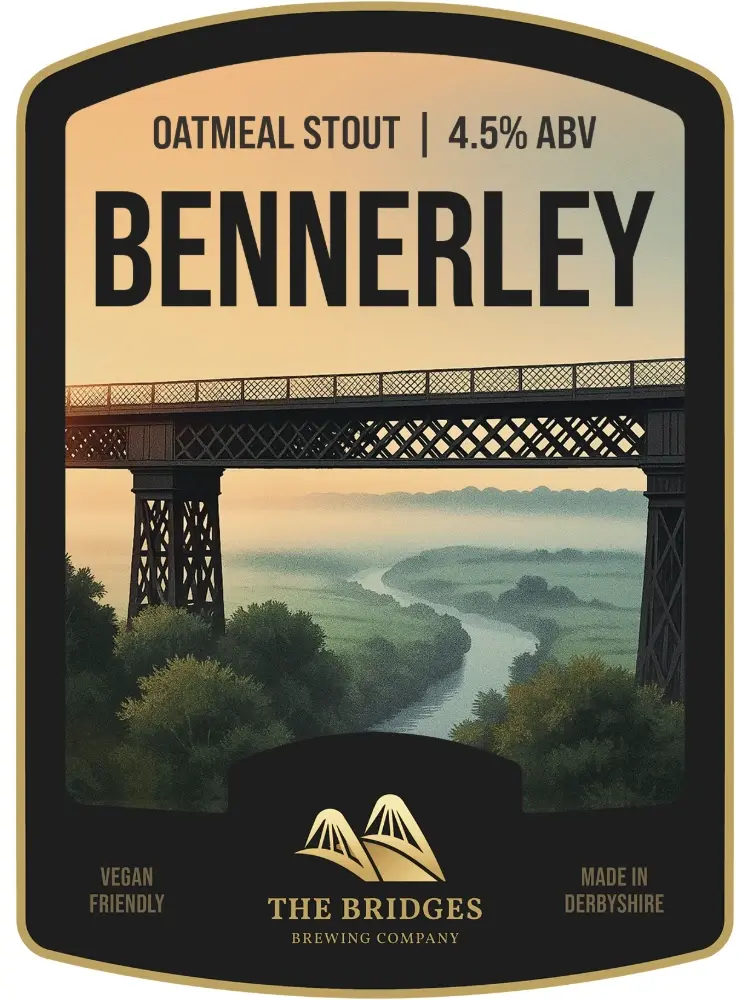 the-bridges-brewing-company-pump-clip-design-bennerley-oatmeal-stout.webp