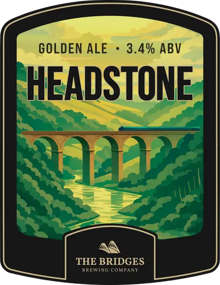 The Bridges Brewing Company Monsal Head Golden Ale 3.4% ABV Pump Clip