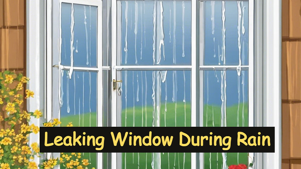 Leaking windows during heavy rain