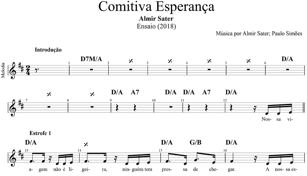 Comitiva Esperança [melodia]