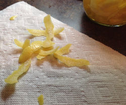 Limoncello in the making