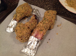 Rack of lamb coating