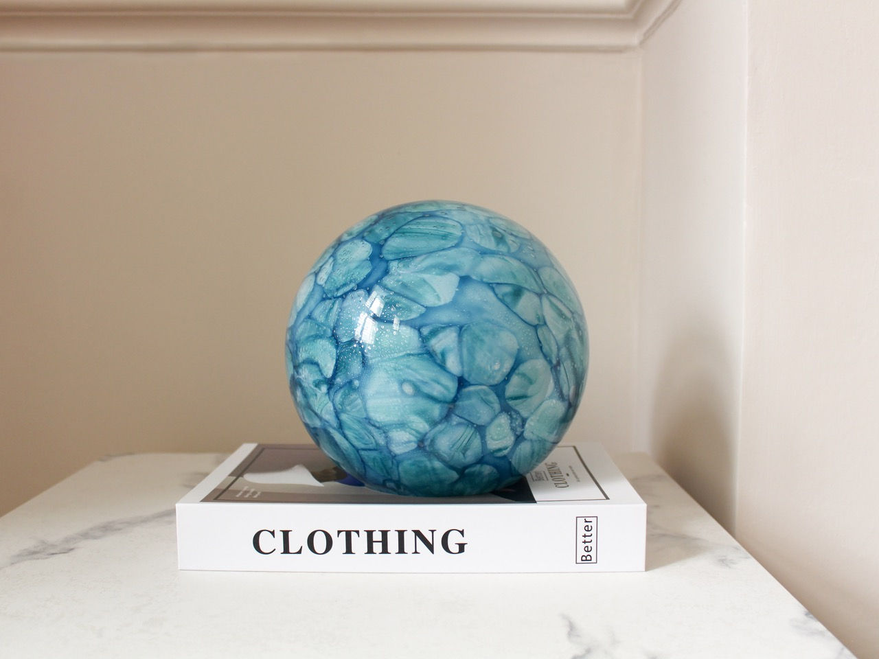 Glass Lamp Spring Water (18cm)