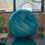 Thumbnail: Electric Galaxy Blue Round Glass Table Lamp 28cm