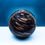 Thumbnail: Contemporary Meteorite Dust Bronze Round Glass Table Lamp 28cm