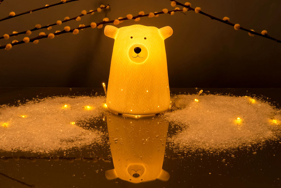 Bear Porcelain Table Lamp