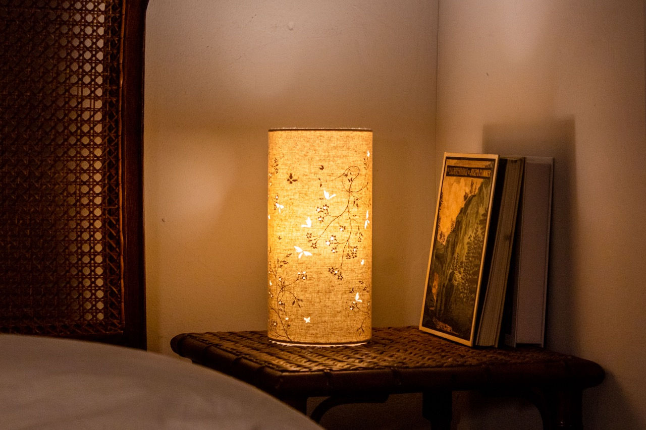 Fabric Lamp – Butterflies and Dragonflies