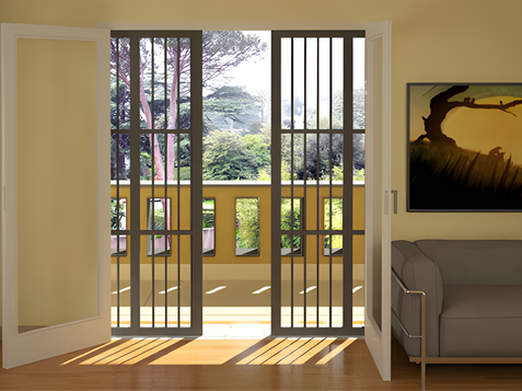 Grille coulissante by Miroiterie Calabro