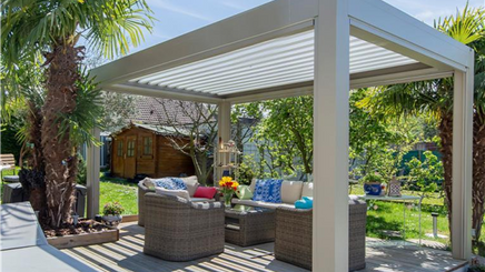 Pergola bioclimatique autoportée