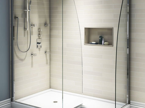 Cabine de douche en verre sécurit by Miroiterie Calabro
